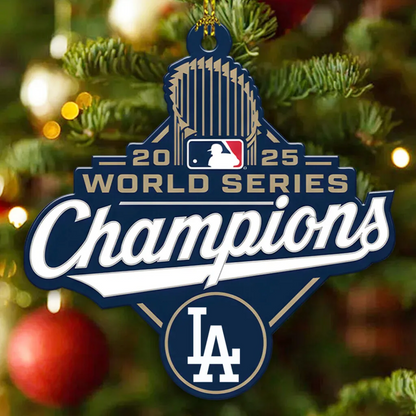 Premium MLB LAD World Series Acrylic Ornament V3 NMD 031125 TTV