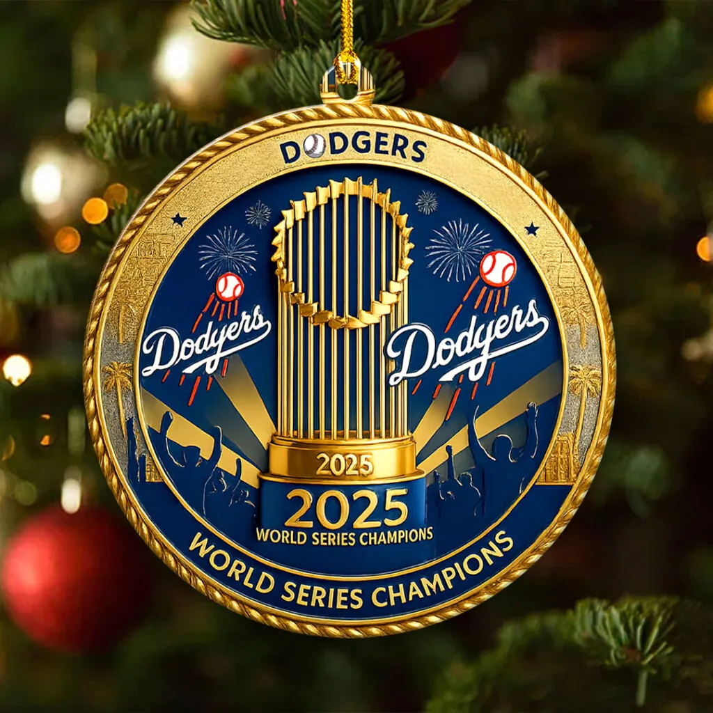 Premium MLB LAD World Series Acrylic Ornament V4 NMD 031125 TTV