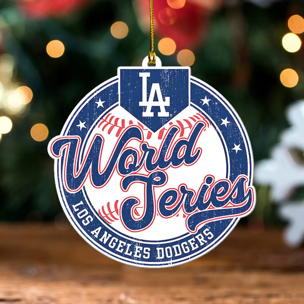 Premium MLB LAD World Series Acrylic Ornament V5 NMD 031125 TTV