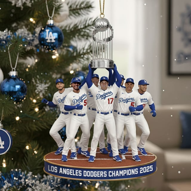 Premium MLB LAD World Series Ornament V10 NMD 031125 TTV