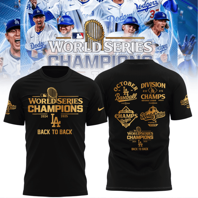 Premium MLB LAD World Series T-shirt V1 NMD 031125 TTV