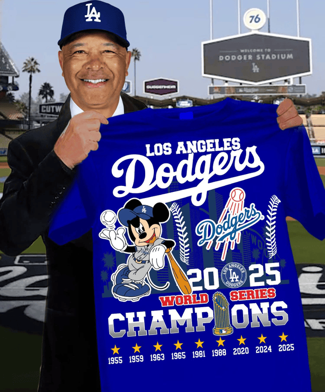 Premium MLB LAD World Series T-Shirt V10 NMD TTV