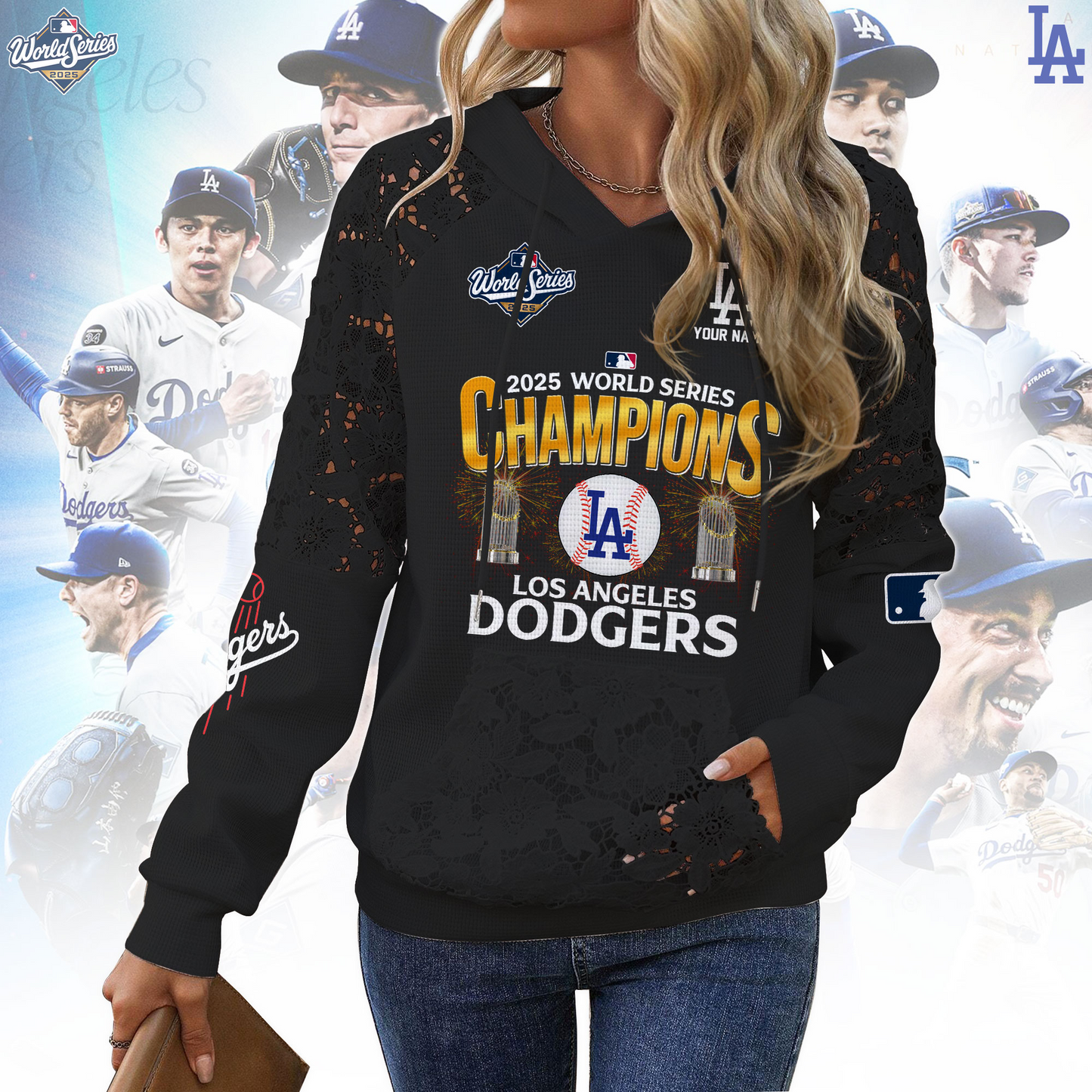PREMIUM MLB X LAD  WOMEN SHIRT CHAMPION NDT TDT 2025
