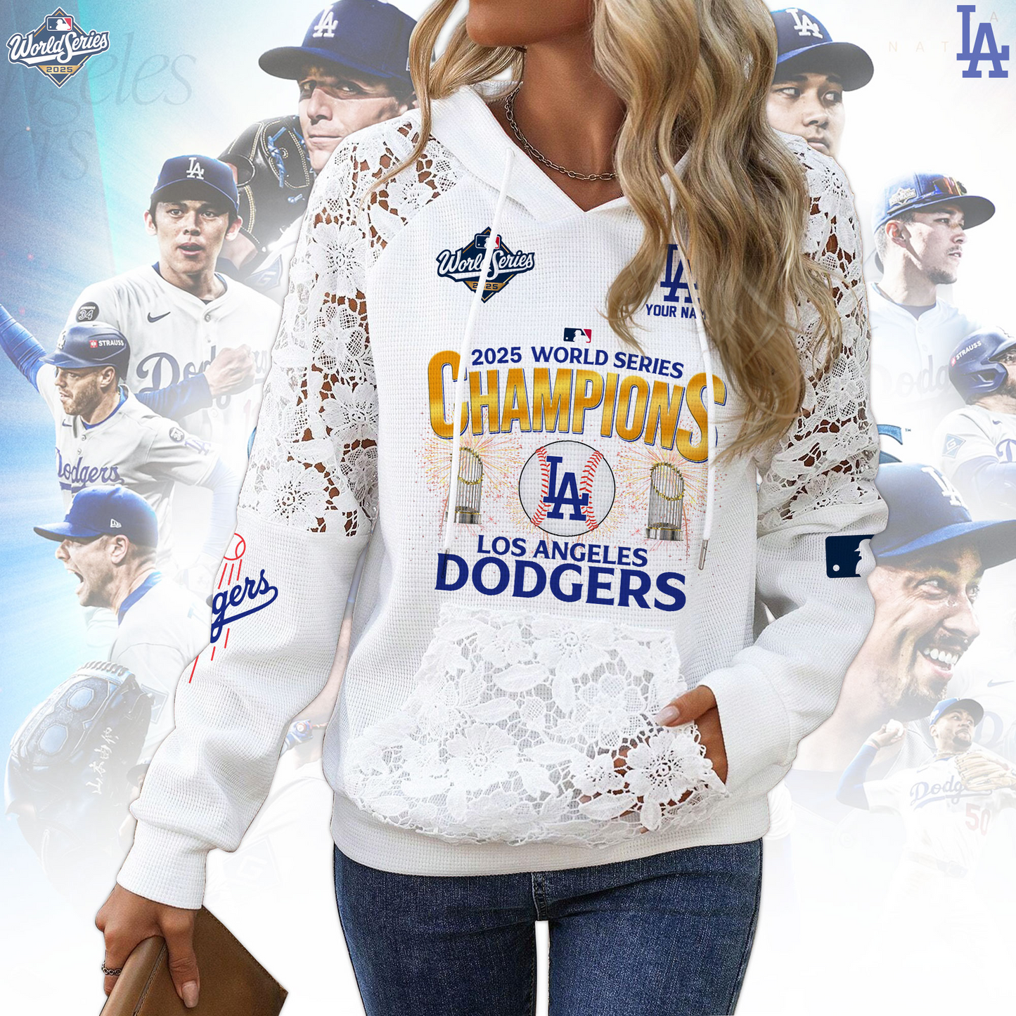 PREMIUM MLB X LAD  WOMEN SHIRT CHAMPION NDT TDT 2025
