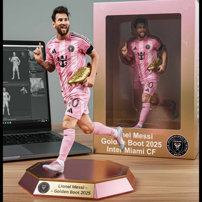 Premium MLS LNM Golden Boot 2025 Winner Acrylic Plaque V4 NMD TTV