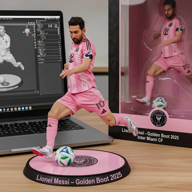 Premium MLS LNM Golden Boot 2025 Winner Acrylic Plaque V4 NMD TTV