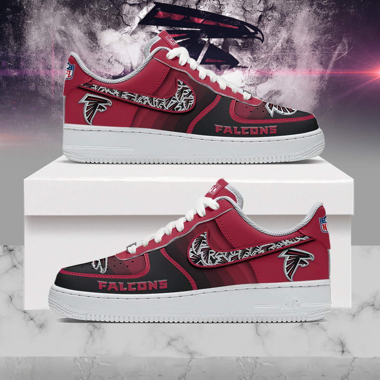 Premium NFL ATL Multicolor AF1 Sneaker V1 NMD25 TTV