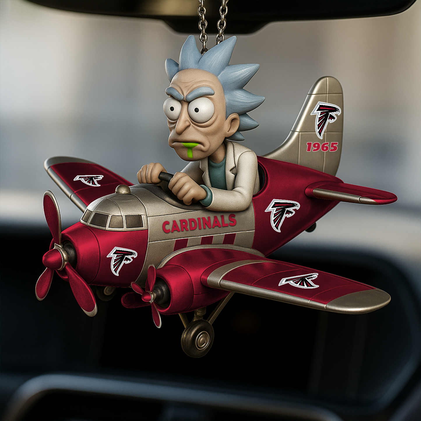 Premium NFL ATL x RIC Car Ornament V1 DATND TANTD