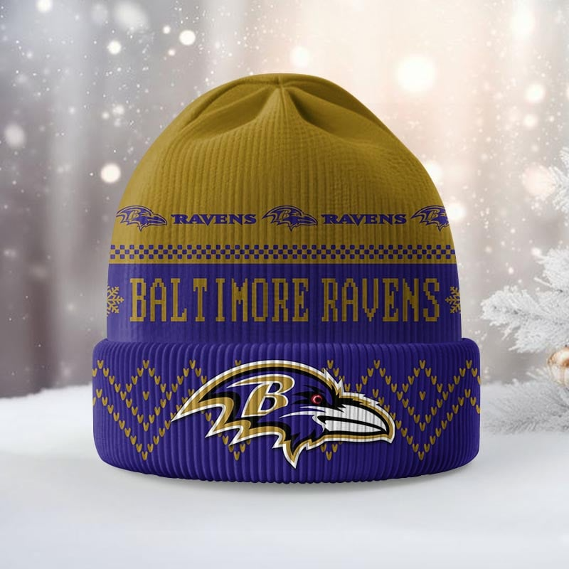 Premium NFL BAL Beanie Hat V1 NMD TTV