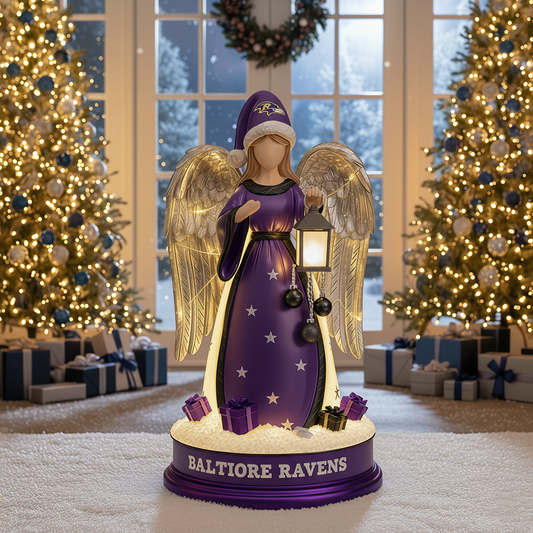 Premium NFL BAL Christmas Angel Statue Led Light V1 NMD TTV
