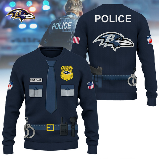 Premium NFL BAL Police Office Costume Shirt V1 NMD TTV