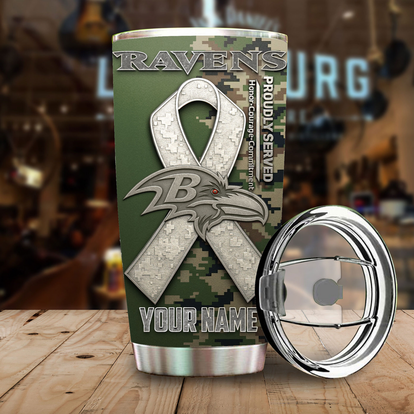 Premium NFL BAL Proudly Served Tumbler V1 NMD TTV