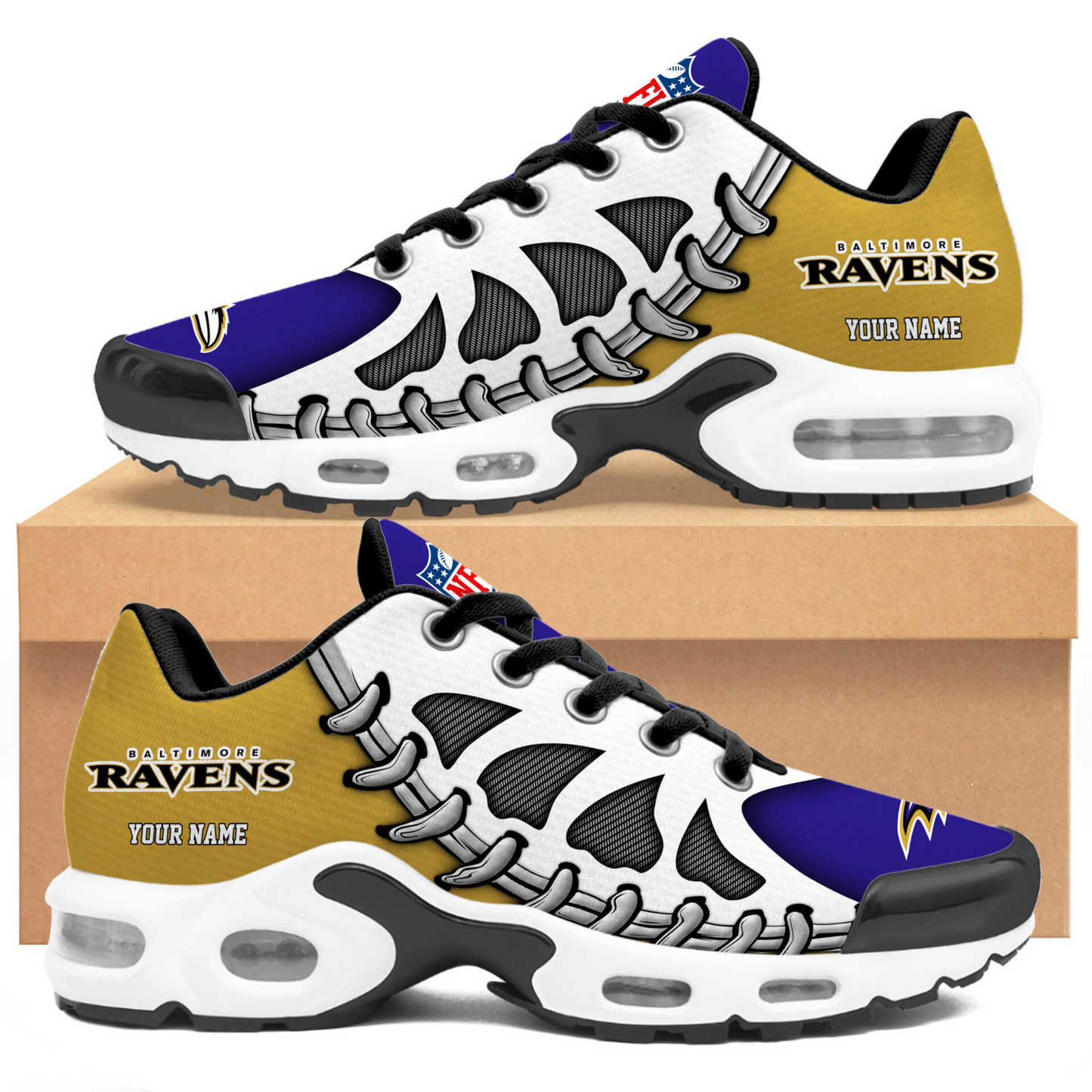 Premium NFL BAL Spine Rush Air Max Sneaker V4 NMD  TTV