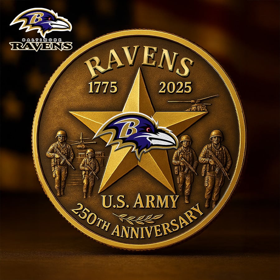 Premium NFL BAL U.S Army Anniversary Coin V1 NMD NHM
