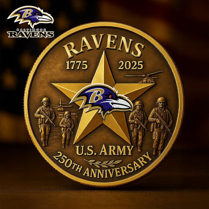 Premium NFL BAL U.S Army Anniversary Coin V1 NMD NHM