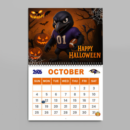 Premium NFL BAL Wall Calendar 2026 V1 NMD TTV