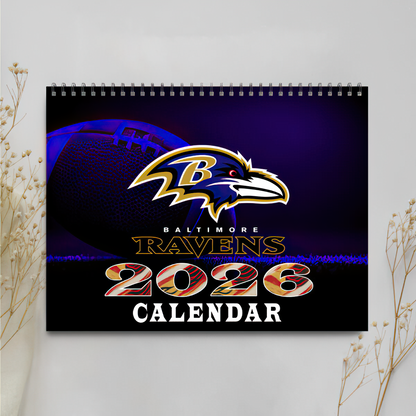 Premium NFL BAL Wall Calendar 2026 V1 NMD TTV