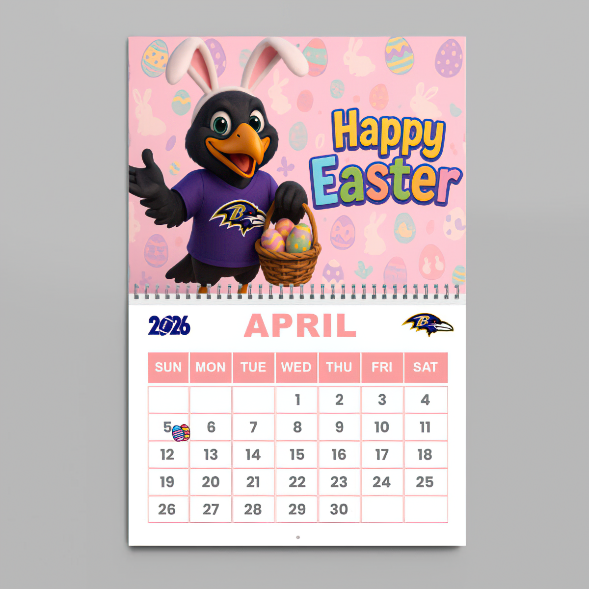 Premium NFL BAL Wall Calendar 2026 V1 NMD TTV