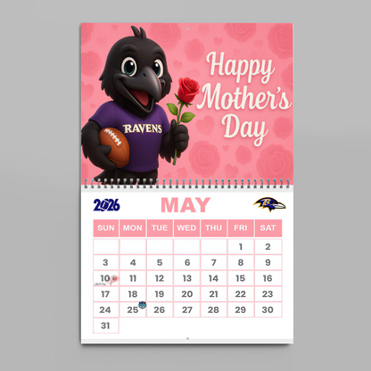 Premium NFL BAL Wall Calendar 2026 V1 NMD TTV