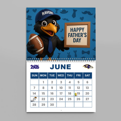 Premium NFL BAL Wall Calendar 2026 V1 NMD TTV
