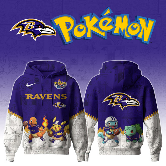 Premium NFL BAL x Pokemon Hoodie V1 NMD TTV
