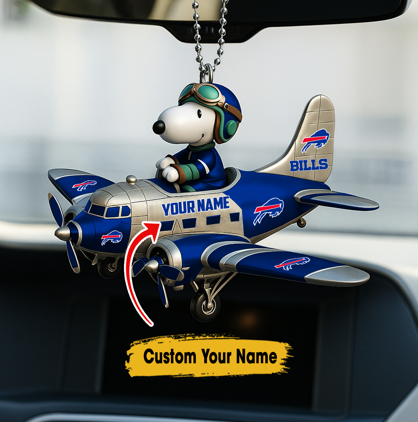 Premium NFL BB x SNP Your Name Car Ornament V2 NMD TTV