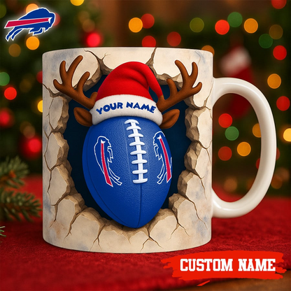 Premium NFL BUF Christmas Football Ceramic Mug V2 NMD TTV