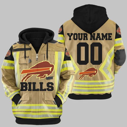 Premium NFL BUF Firefighter Zip Hoodie V1 NMD TTV