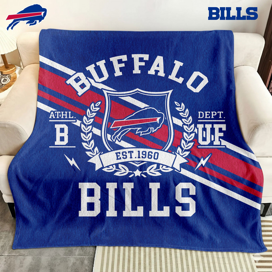 Premium NFL BUF Legacy Fleece Blanket V3 NMD TTV