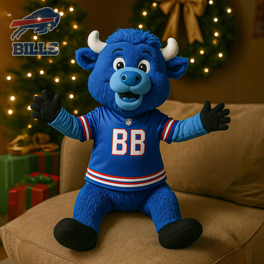 Premium NFL BUF Mascot Plush Pillow V1 NMD TTV