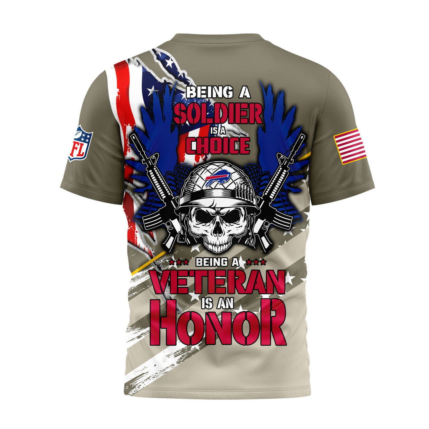 Premium NFL BUF Proud U.S. Veteran T-shirt V1 NMD TTV
