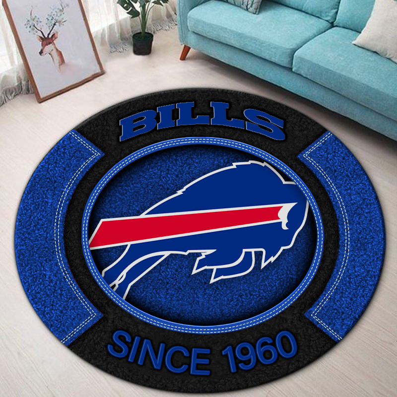 Premium NFL BUF Round Rug Multicolor V2 NMD TTV