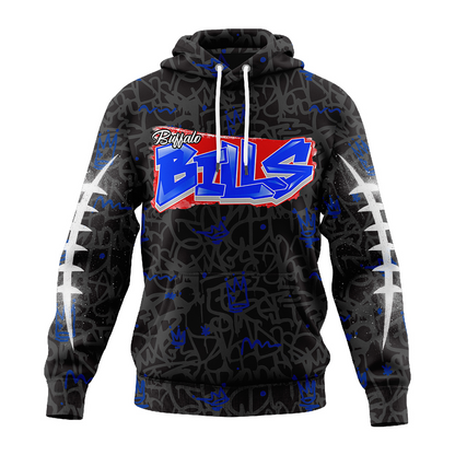 Premium NFL BUF Special Graffiti Hoodie V2 NMD  TTV