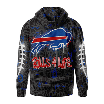 Premium NFL BUF Special Graffiti Hoodie V2 NMD  TTV