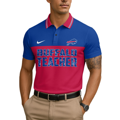 Premium NFL BUF Teacher Appreciation Polo Shirt V15 NMD TTV