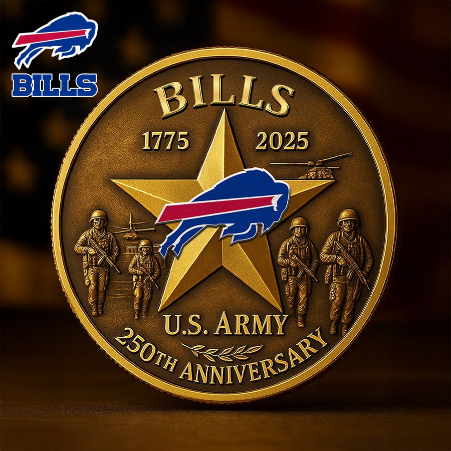 Premium NFL BUF U.S Army Anniversary Coin V1 NMD NHM