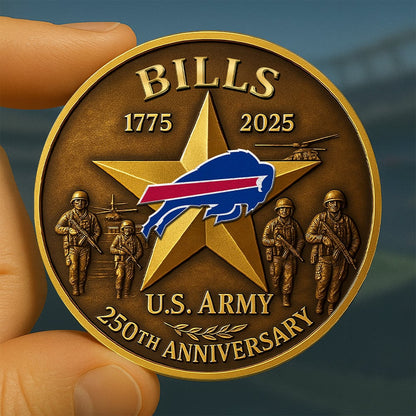 Premium NFL BUF U.S Army Anniversary Coin V1 NMD NHM