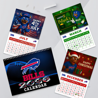 Premium NFL BUF Wall Calendar 2026 V1 NMD TTV