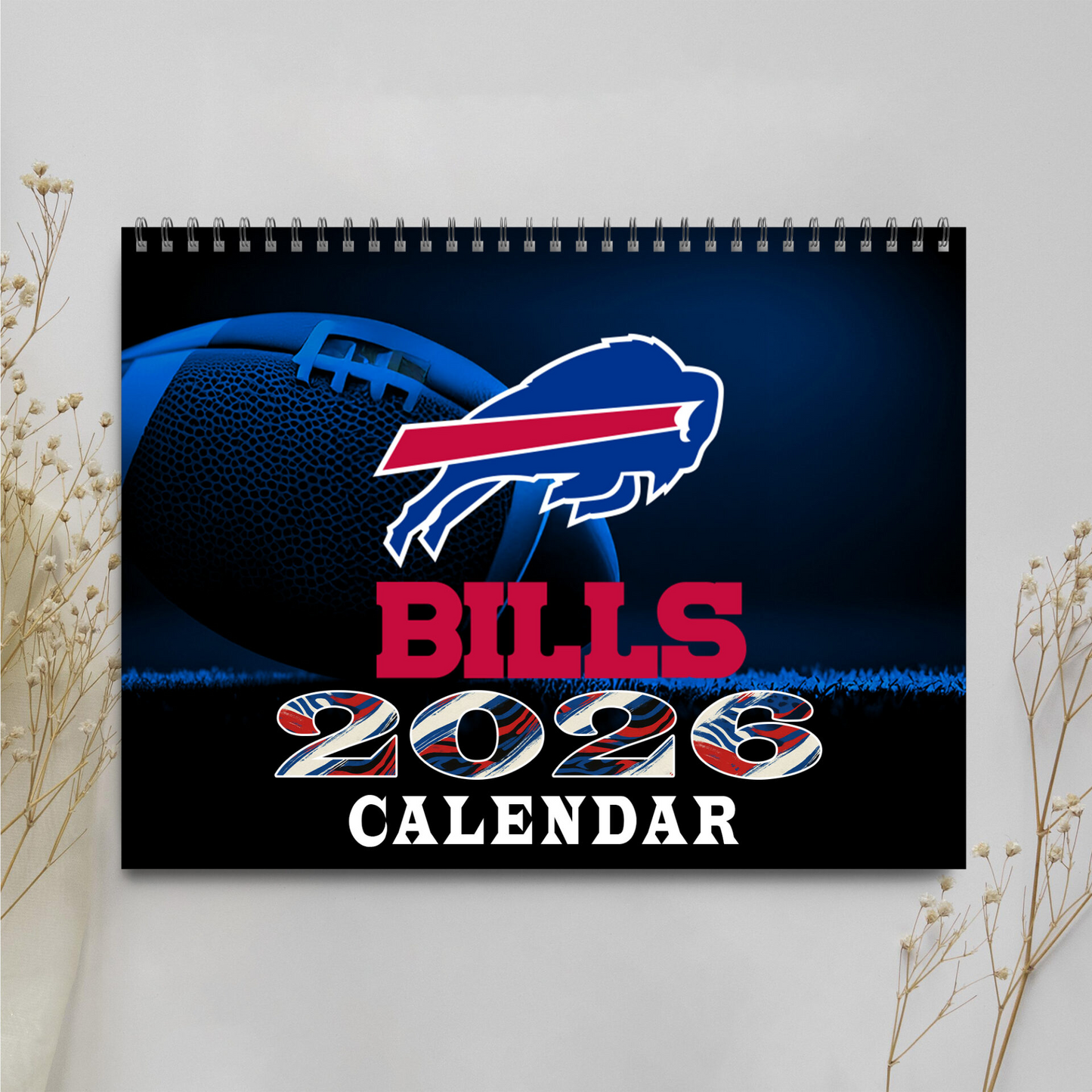 Premium NFL BUF Wall Calendar 2026 V1 NMD TTV