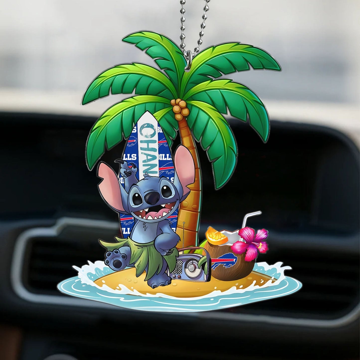 Premium NFL BUF x ST Hawai Car Ornament DatND DVT