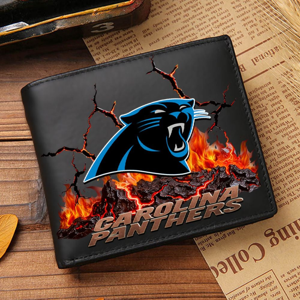 Premium NFL CAR Cracked Fire Leather Wallet V1 NMD TTV