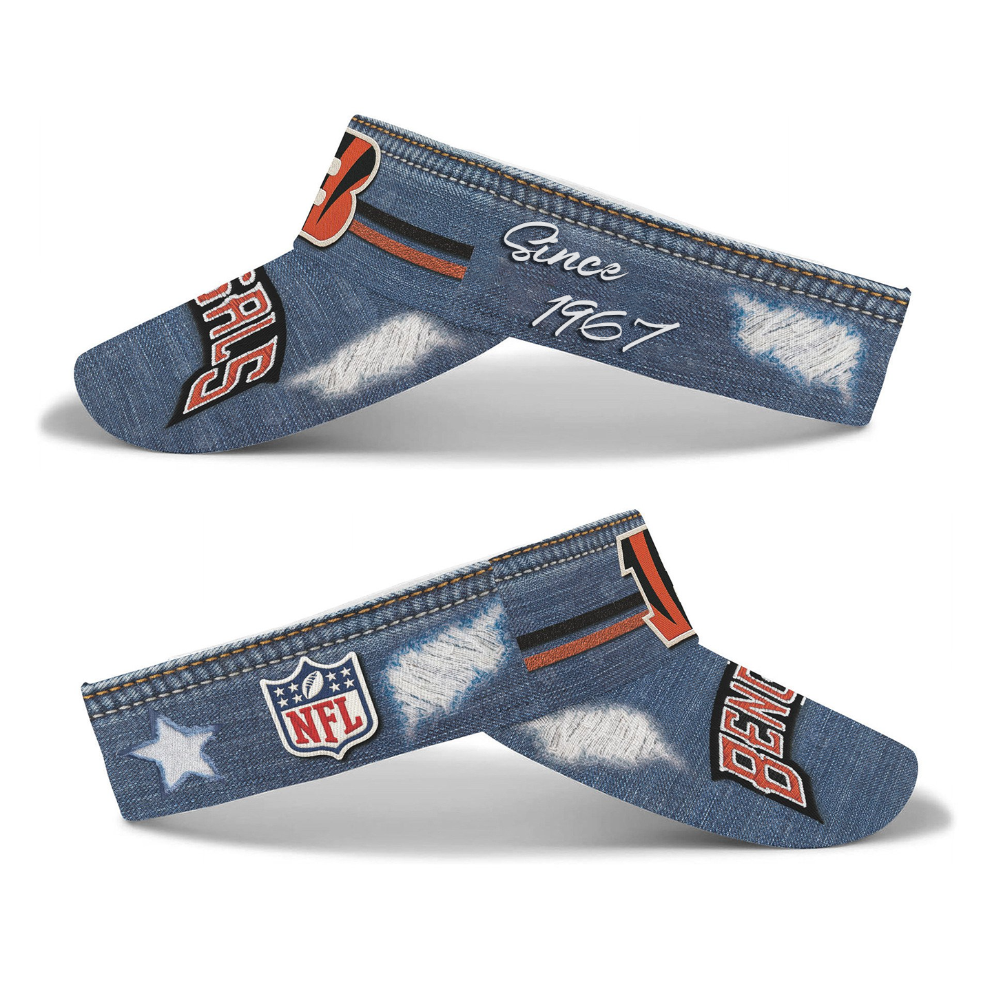 Premium NFL CCBG Denim Sun Visor Cap V2 NMD  DDT TTV