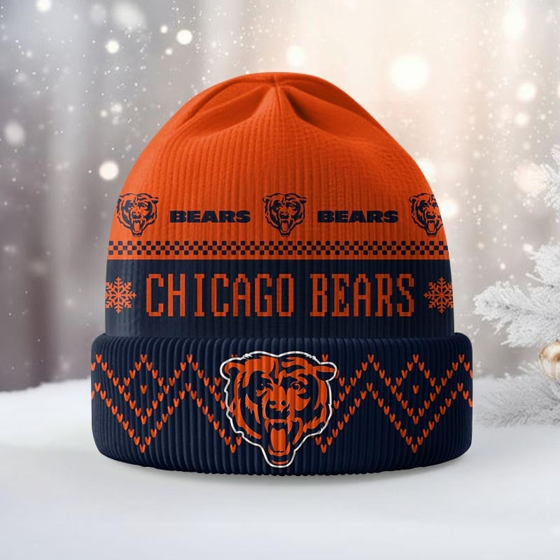 Premium NFL CHI Beanie Hat V1 NMD TTV