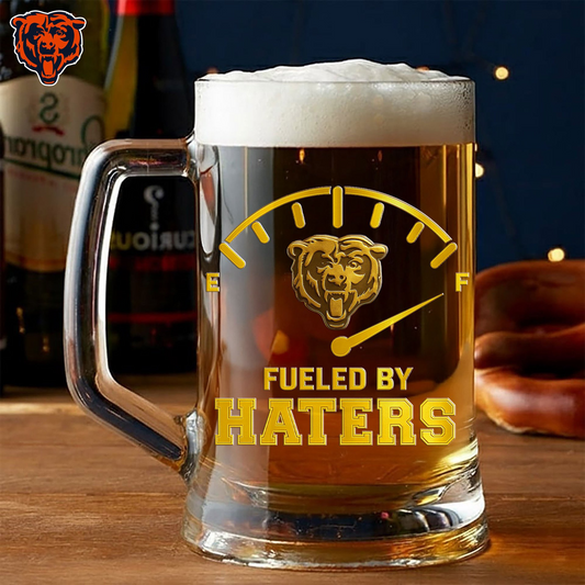 Premium NFL CHI Fueled By Haters Beer Glasses V1 NMD 031125 TTV