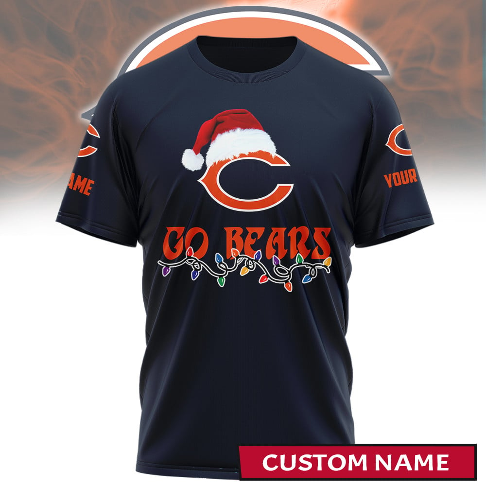 Premium NFL CHI Merry Christmas T-shirt V1 NMD TTV