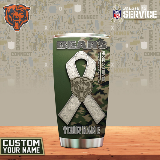 Premium NFL CHI Proudly Served Tumbler V1 NMD TTV