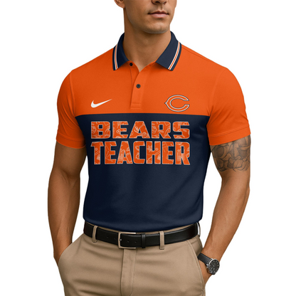 Premium NFL CHI Teacher Appreciation Polo Shirt V15 NMD TTV