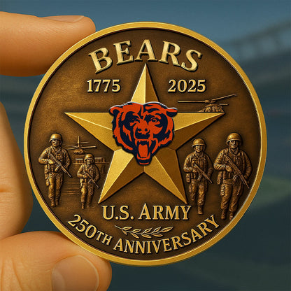 Premium NFL CHI U.S Army Anniversary Coin V1 NMD NHM