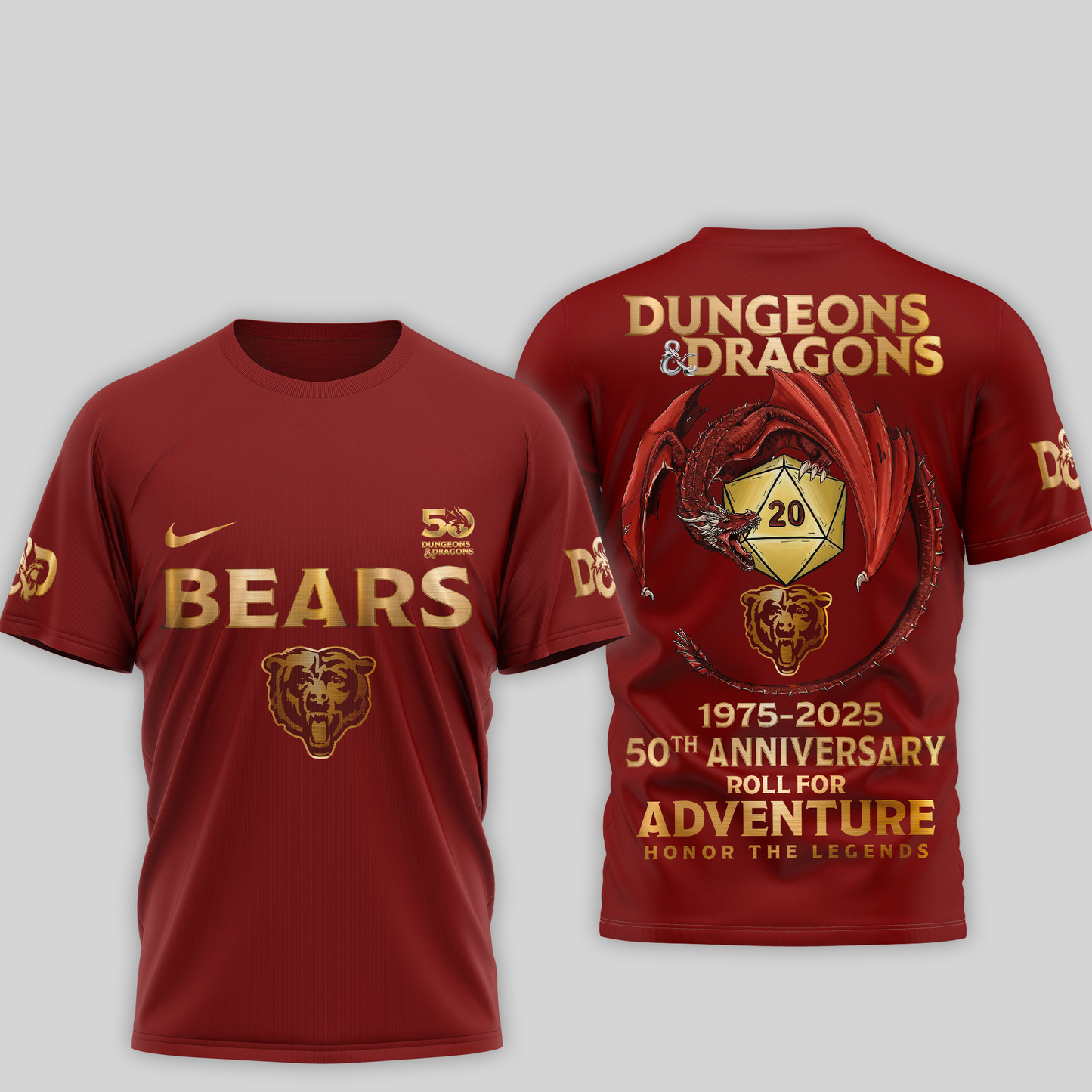 Premium NFL CHI x Dungeons And Dragons 50th Anniversary Shirt V15 NMD TTV