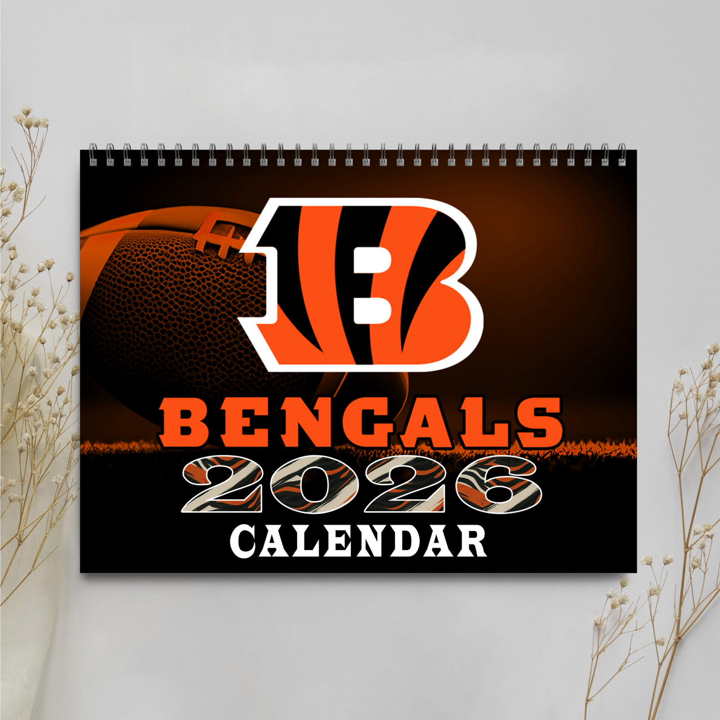 Premium NFL CIN Wall Calendar 2026 V1 NMD TTV